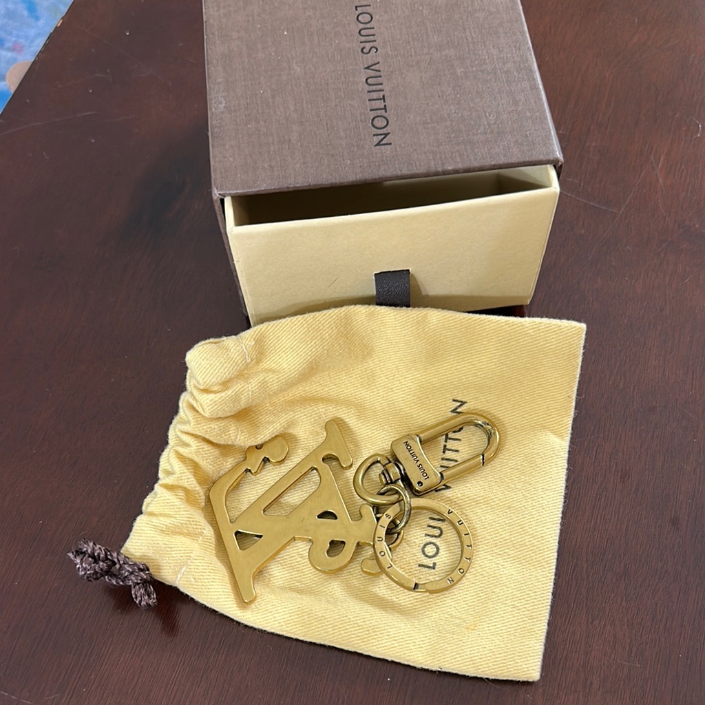 Louis Vuitton Gold Keychain